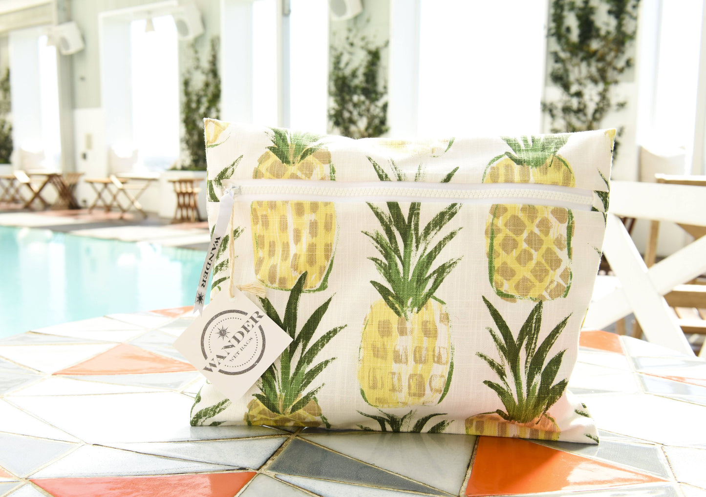 Load image into Gallery viewer, Wear a Crown in Pineapple Wet Bag 
